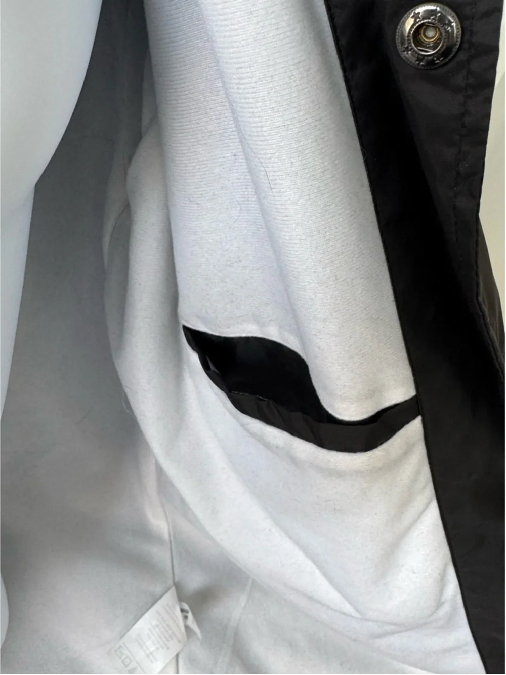 Men’s Hustler Black Windbreaker Jacket with Back Logo - Picture 4 of 5